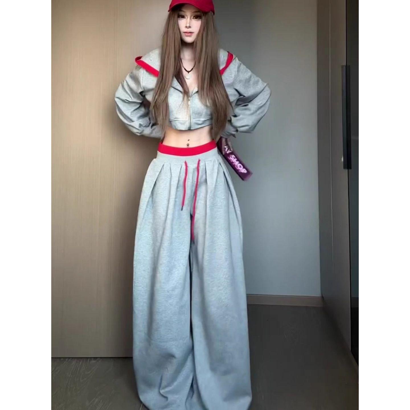 

High-End Women s Fashionable Sportswear Hoodie Set for Autumn/Winter 2026 XL