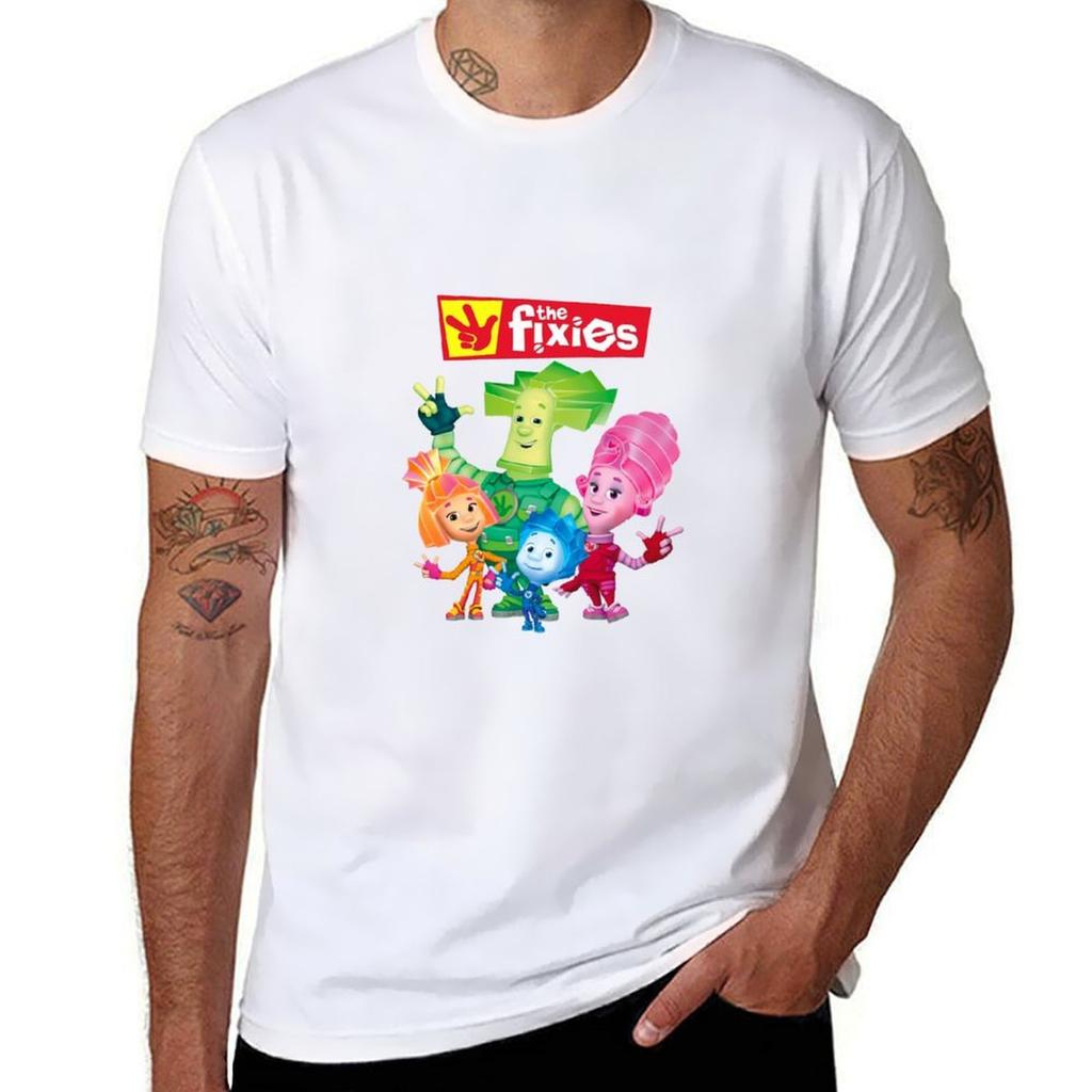 Cartoon the fixies TShirt Work Outdoor TShirt for Men