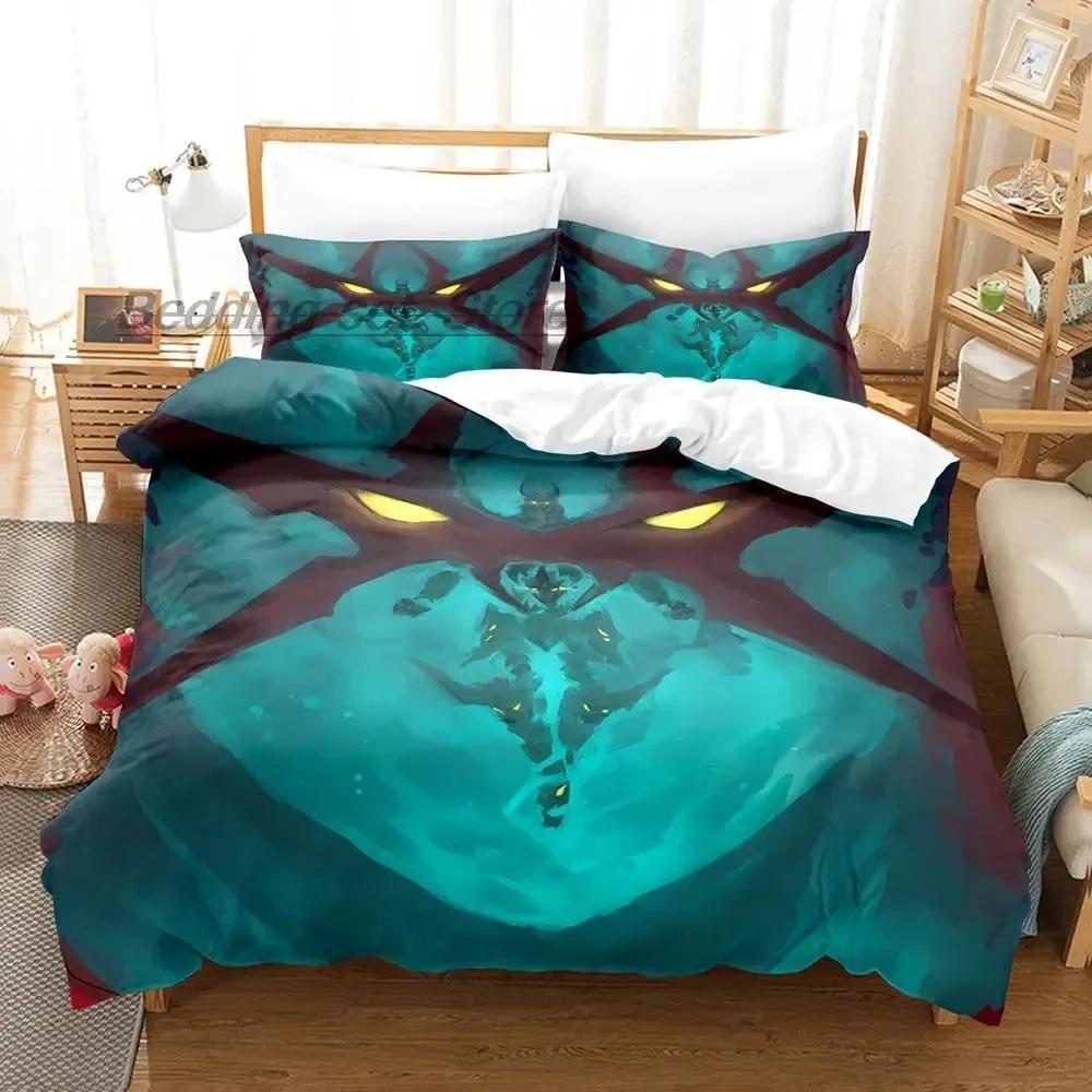 Tengen Toppa Gurren Lagann Bedding Sets,Girls Bed Supplies Set Duvet Cover Bed Comforter Set Bedding Set