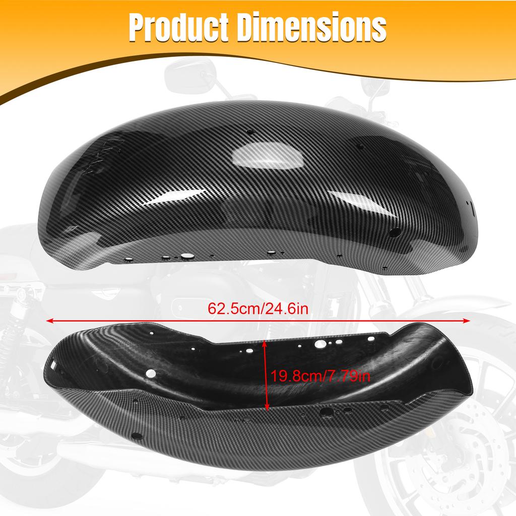 Fit For Harley 2004-2025 Sportster 883 1200 Fender Cover with Coated Motorcycle Fender Extension 25 Inch Motorcycle Accessories