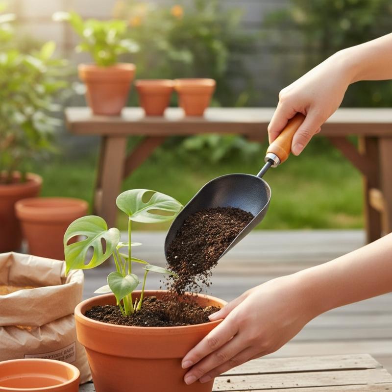 Ergonomic Hand Trowel Potting Soil Scoops Hand Shovel Tool Efficient for Transplanting Vegetation and Soil Work