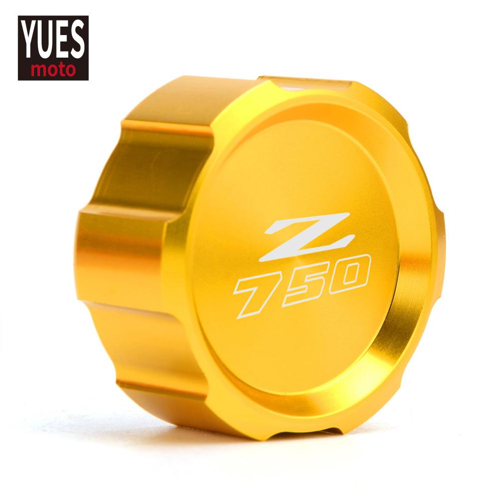 

Аксессуары для мотоциклов, красная передняя и задняя крышка главного резервуара цилиндра для Kawasaki Z750 Z 750 2007-2012 2008 2010 Rear gold
