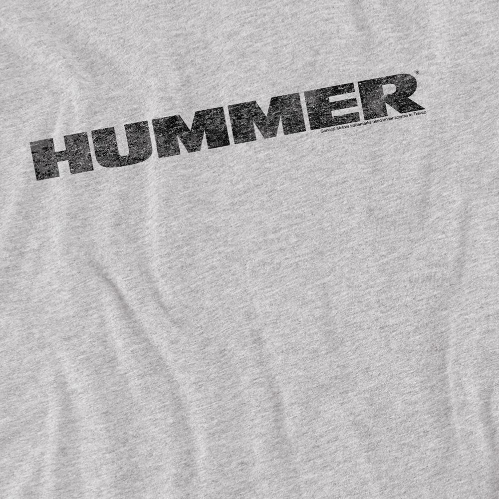 Hummer Unisex Adult Distressed Logo Heather T-Shirt