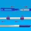 Aluminum Pool Cleaning Poles 3 Section Extendable Handle Rod Adjustable Length Suitable for Skimmer & Brush Attachments