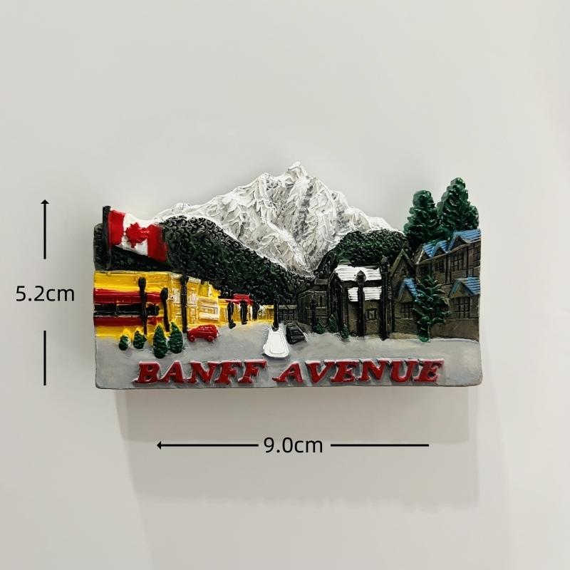Canada Vancouver Lions Gate Bridge Maple Leaves Fridge Magnets Tourism Souvenir Refrigerator Magnets Sticker Home Kitchen Decoration