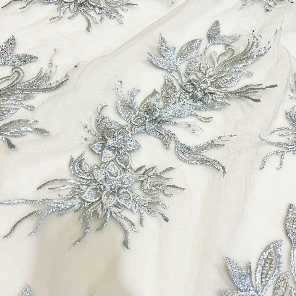 Lace Texture Embroidered Floral Patches Handmade Mesh-Backed Patches  DIY Projects