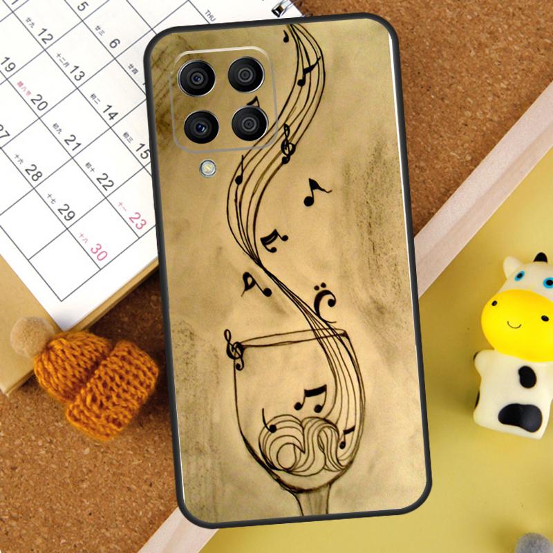 Music Note Musical Treble Clef Case For Samsung Galaxy M20 M11 M31 M35 M55 M15 M32 M16 M36 M56 M54 M23 M52 M34 M14 M13 M53