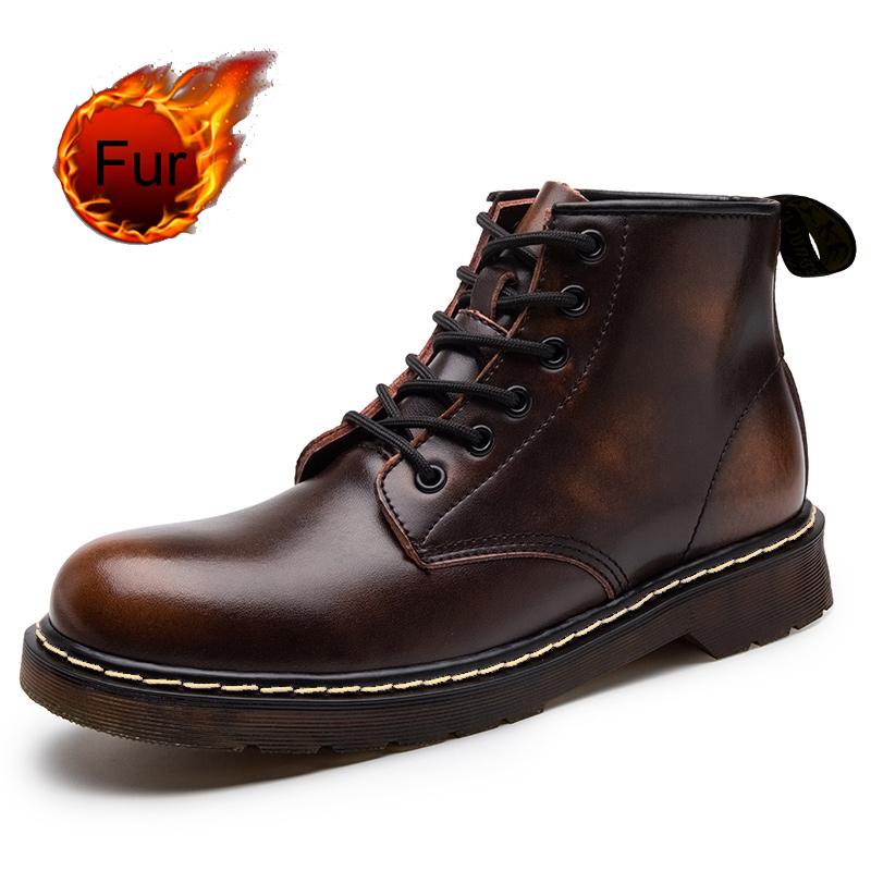 

2024 Новые ботинки на толстой подошве Мужские короткие ботинки Tide Ins Мотоциклетные ботинки Ботинки для инструментов Высокие ботинки из натуральной кожи с 6 отверстиями Женские 42