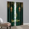2pcs   Curtains Modern Ramadan Kareem Mandala Polyester Woven (without rod) Versatile All for Season Home Decor for Living Room &