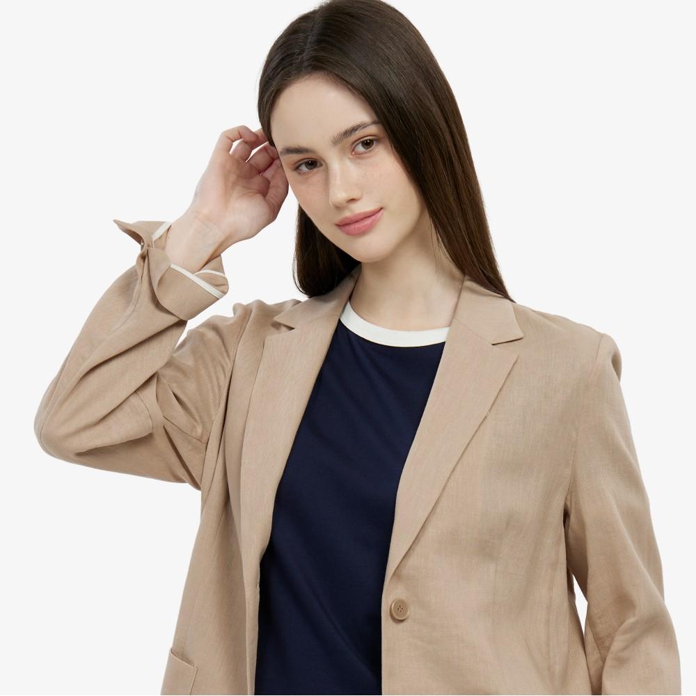 [Lacoste] Women's Linen Tailored Jacket BF721E-56G02S