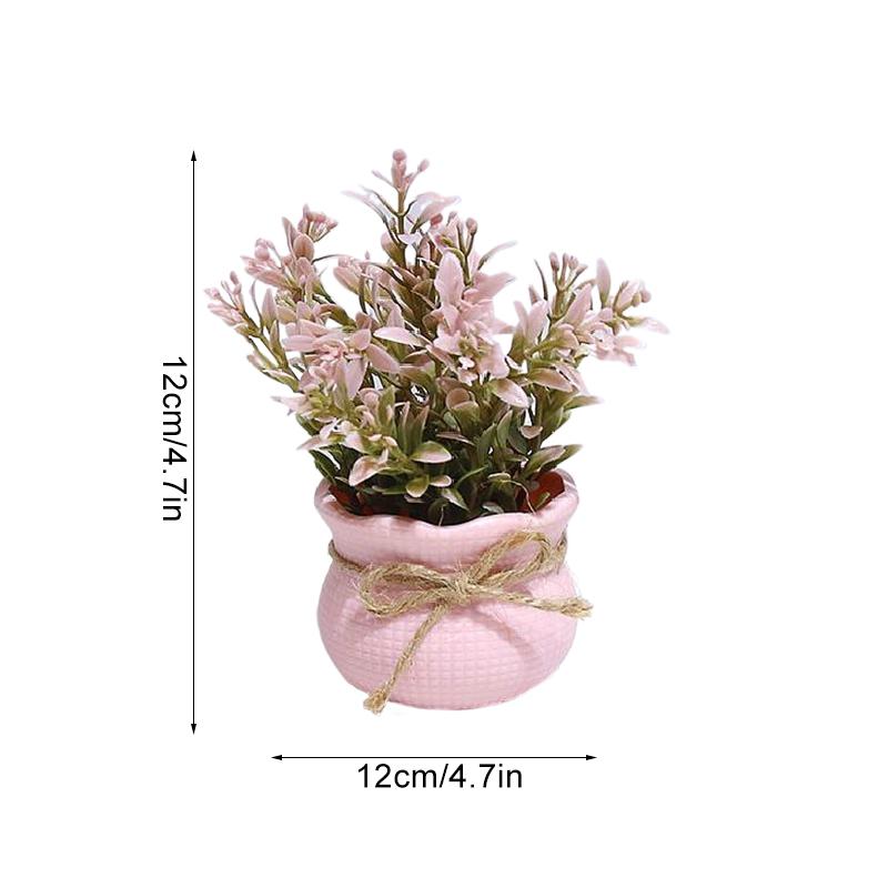 

1/4 шт. Украшение для дома Милый искусственный пейзаж растения Декор для офиса Имитация горшечных растений Вечеринка Мини Художественный 13 см 1PC