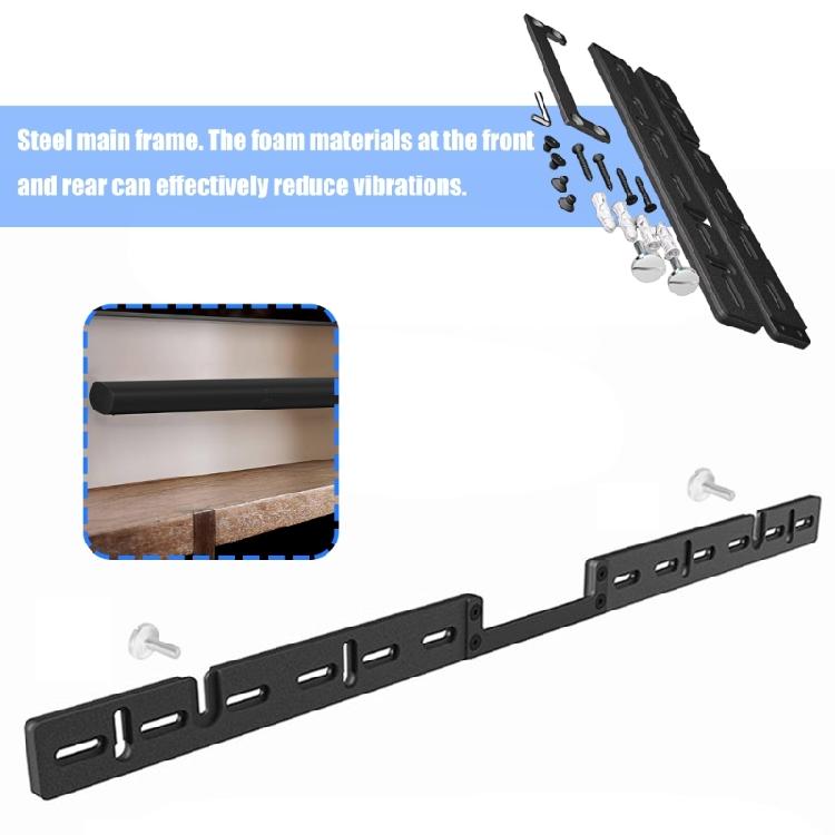 Metal Soundbar Wall Bracket For Soundbar Speaker Hanging Wall Mount Noise Reduce Auditory Experience