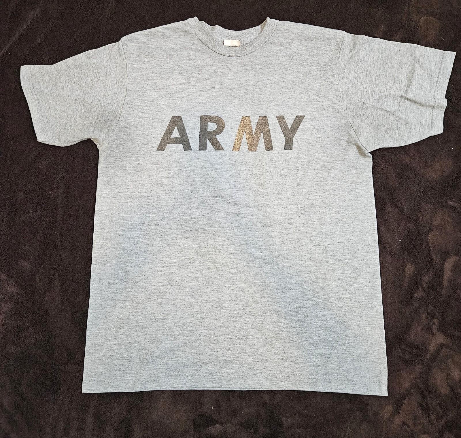 US Army T-Shirt Men Medium Gray IPFU Improved Physical Fitness Uniform Military XXL
