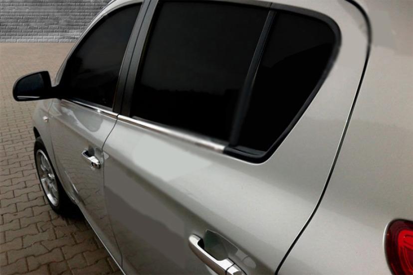 

Нижние молдинги стекол (6 шт., нерж) для Hyundai I-20 2008-2012 гг
