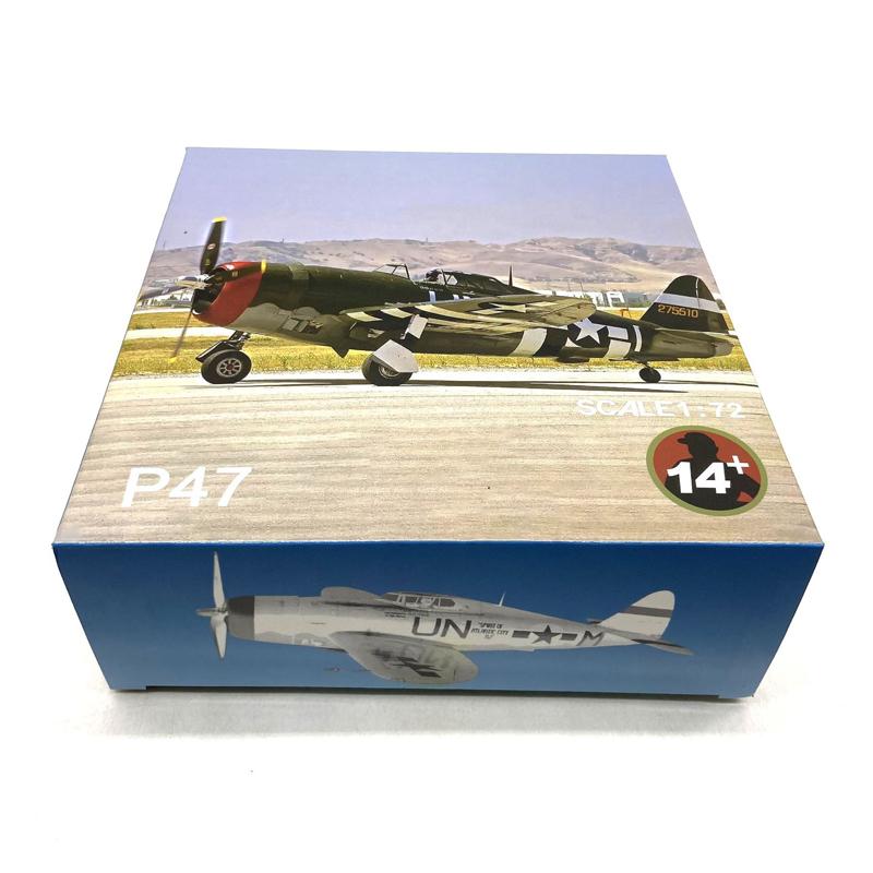 Modellino di Aeroplano Militare in Metallo pressofuso Scala 1/72 Caccia Americano P-47 Thunderbolt Collezionabile Regalo