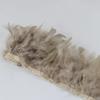 1Meters Natural Turkey Feathers Trim Height 10-15Cm Wedding Clothing Dress Decoration Diy Feather Ribbon Sewing Crafts