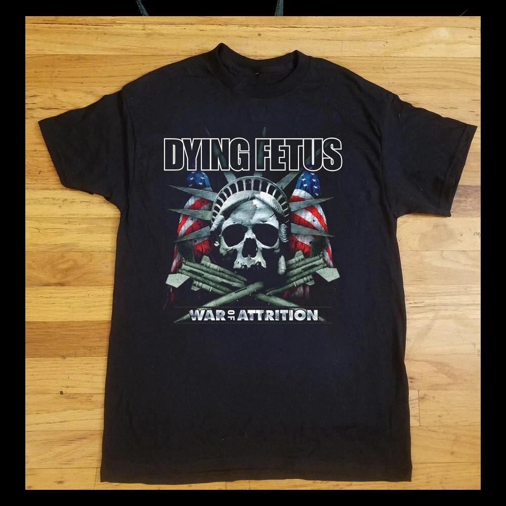Футболка Dying Fetus Band War Of Attrition Полный размер S-5XL Унисекс Футболка XXXXL