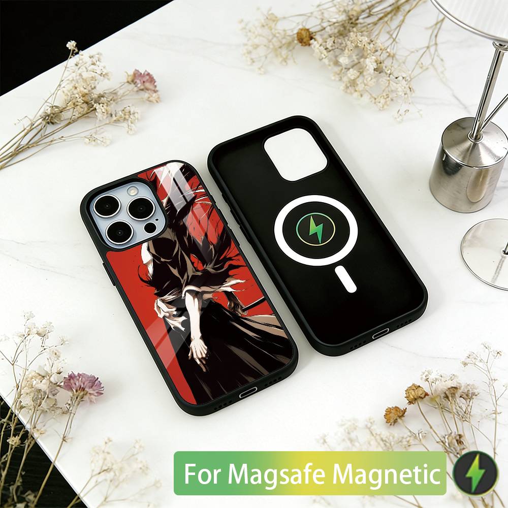 

Hot Anime b-Bleach Phone Case For iPhone17,16,15,14,13,12,11 Plus,Pro Magnetic with Magsafe Wireless Charging iPhone13