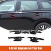 ABS Carbon Fiber Car Door Handle Bowl Cover Trim For Mitsubishi Outlander 13-21