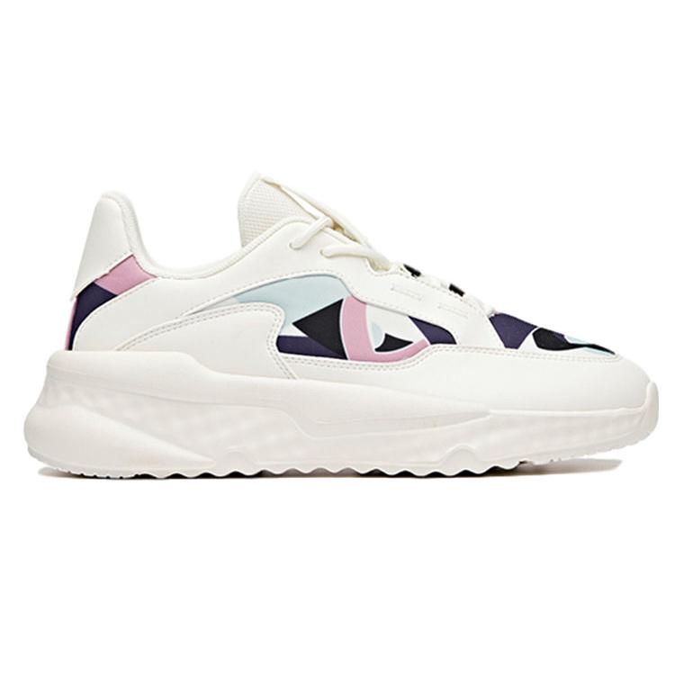 Anta Unruly Series Synthetic Leather Cushioning Slip Resistant Abrasion Resistant Breathable Low top Casual Shoes 122038842-4
