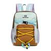 Colorblock Sport Backpack with Front Bungee Cord Buckle Strap Casual Lightweight Daypack for Outdoor Travel