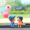 Auto Dekoration Niedliche Cartoon Paare Actionfigur Figuren Ballon Ornament Auto Innenraum Armaturenbrett für Mädchen Geschenke Zubehör