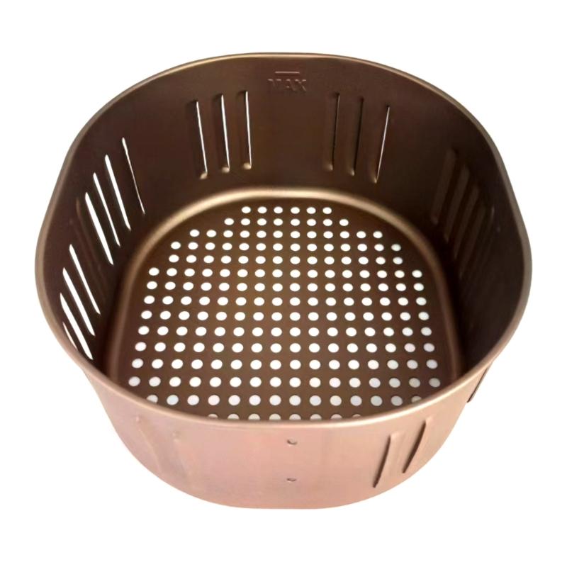 

Stainless Steel Air Fryers Liners Divider 5.5inch Reusable Air Fryers Basket Heat Resistant Air Fryers Pots Basket