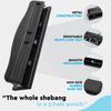 3 Hole Puncher Adjustable 8 Sheet Heavy Duty Metal Built-in Waste Chip Tray Anti-slip Base Desktop Manual Paper Punch Home Supplies