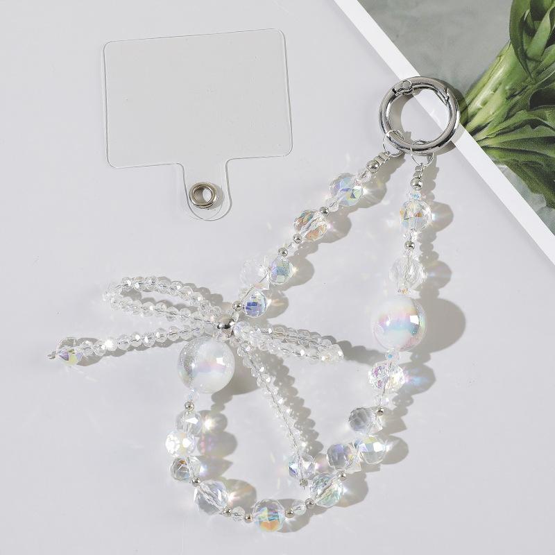Luxe Kristallen Kralen Polsband Telefoonketting Voor Vrouwen