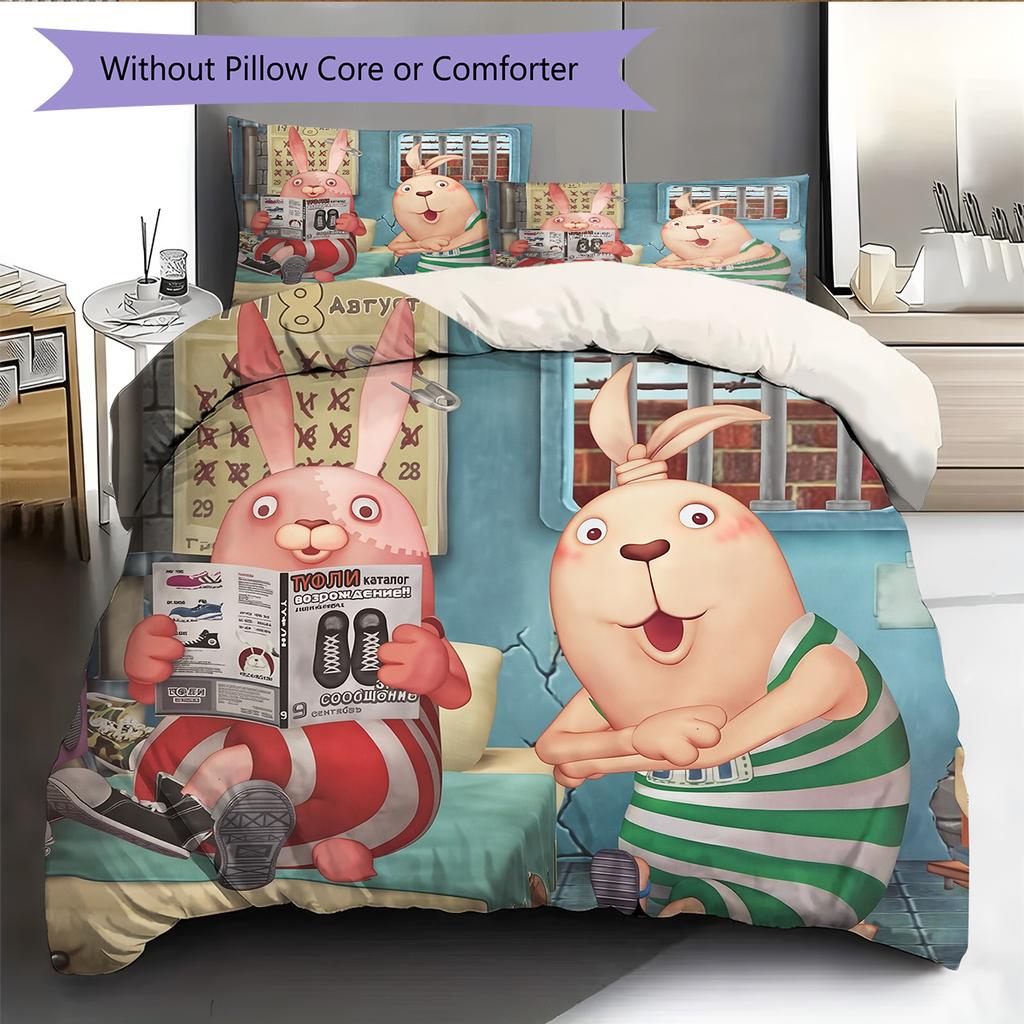 Usavich Pattern Bedding Quilt Set Home Decoration Gift (1 * duvet cover + 2 * pillowcase without core)