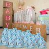90Pcs/set Baby Shower Return Favors Elephant Keychains Organza Bags and Thank You Tags for Theme Party Favor Baby Kids