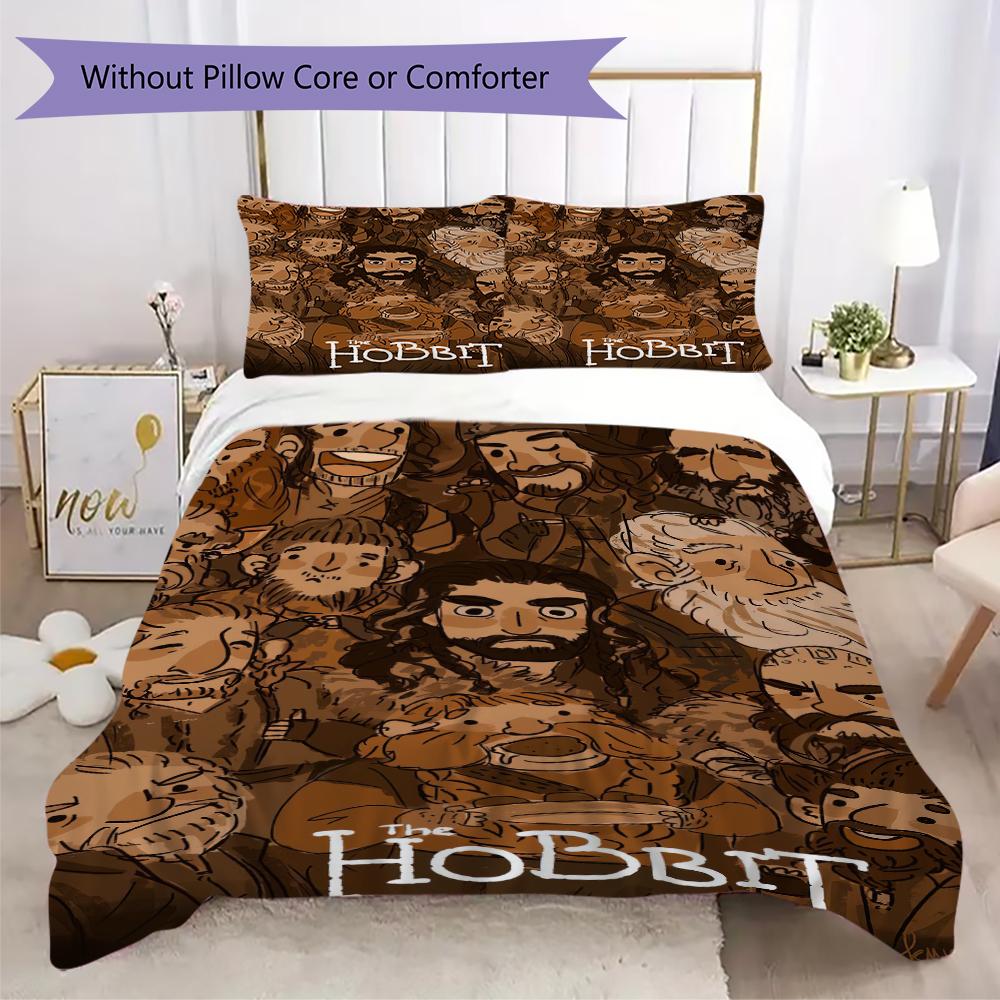 1PC The Lord of the Rings Bedding Quilt Set Quilt Cover Pillowcase Home Decoration Birthday Gift (1 * duvet cover + 2 * pillowcase, without core)A2