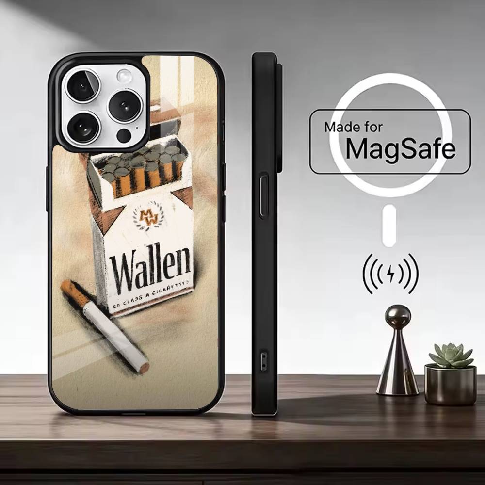

Morgan W-Wallen Singer Phone Case For iPhone17,16,15,14,13,12,11 Plus,Pro Magnetic with Magsafe Wireless Charging iPhone15Plus