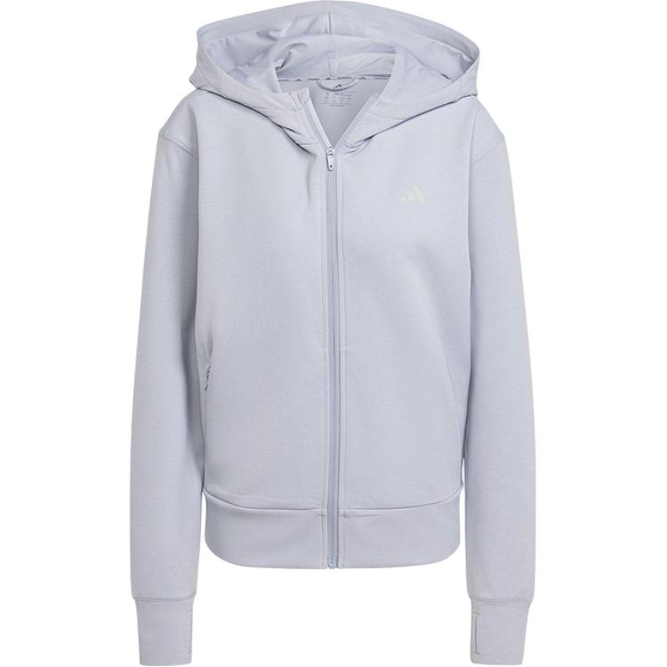 Adidas DESIGNED 4Climacool Training Full Zip Hooded Sweatshirt Jackets & Coats Women s Halo Silver JP2651 L