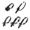 15/5pcs Car Nylon Tie Wrap Cable Fixed Fastener Clips Universal Motors Line Pipeline Wiring Harness Fixed Self-Locking Cable