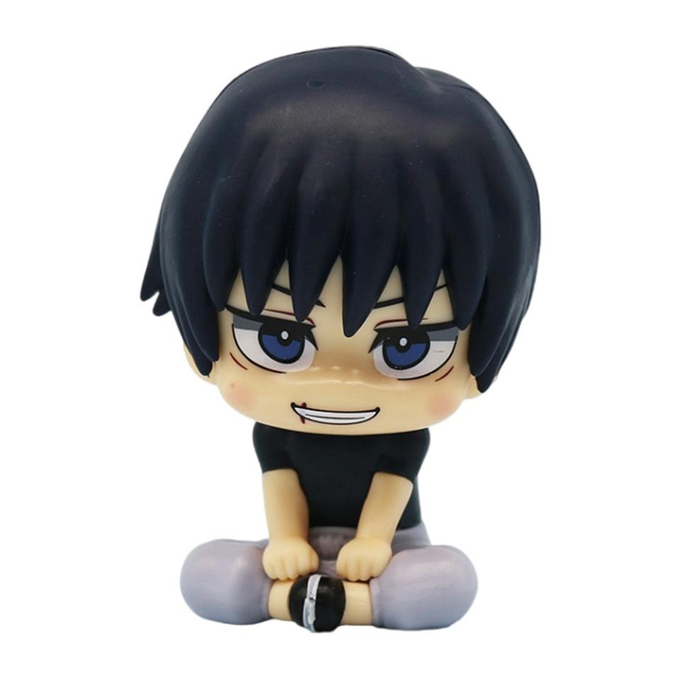 Anime Mignon Fushiguro Toji Jujutsu Kaisen Figurine Gojo Satoru Figurine d'Action Poupée Version Q Statue Geto Suguru 10cm Modèle PVC Jouets