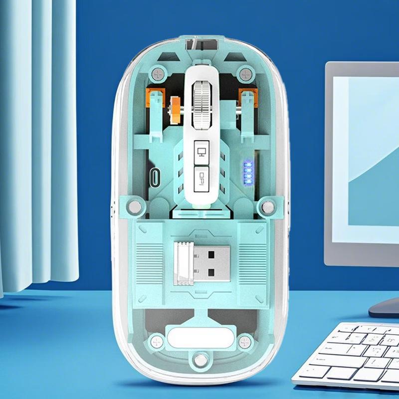 OLOEY Transparent Wireless Rechargeable Mouse