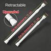 Carbon Steel Thick Telescopic Rod No Drilling Adjustable Length 30Cm To 120Cm For Hanging Clothes Curtains Bathroom Bedroom