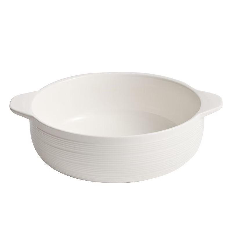 777 Ceramic Double-Handle Soup Basin