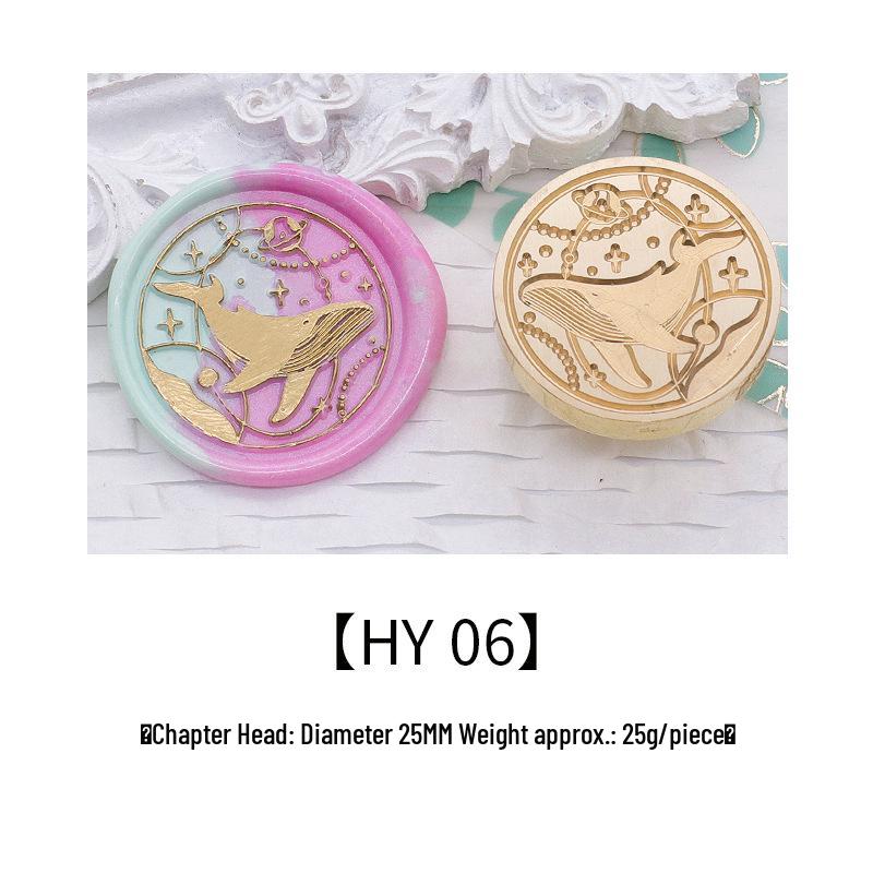 Ocean Series Wax Seal Stamp: Mermaid, Begonia, Whale
