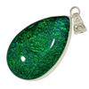 Beautiful Ammolite 85.2 Ct Bi-Color Pear CERTIFIED Stunning Gemstone Pendant