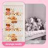 4-Layer Stuffed Toy Storage Hammock Net Large Capacity Stuffed Animal Storage Boho Hanging Toy Organizer for Playroom Bedroom