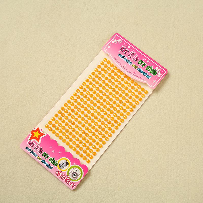 260pcs Acrylic Pearl & Rhinestone Stickers for DIY Decoration – Multi-Specification Customization