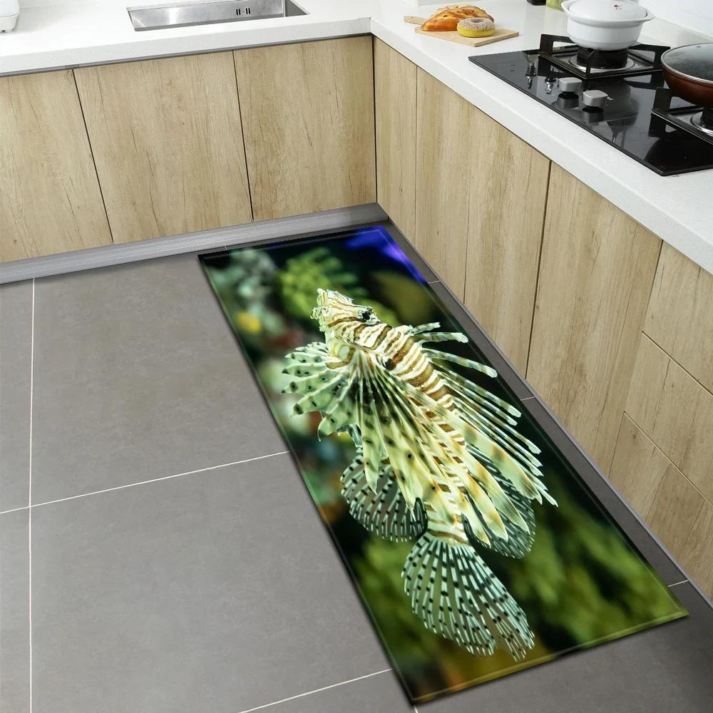 Underwater World Pattern Home Kitchen Floor Mat Door Decoration Floor Mat