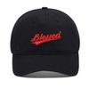 Lyprerazy Baseball Caps Christian Blessed Unisex Embroidery Baseball Cap Washed Cotton Embroidered Adjustable Cap