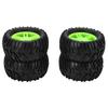4pcs 82MM Front Rear Rubber Tires and 5 Spoke Wheel Rims Set for   144001 1Celsius14 RC Off Road Car
