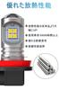 H11 LED Fog Lamp, White, Explosive Light, Compatible with Vehicle Inspections, H8 H9, H16JP,