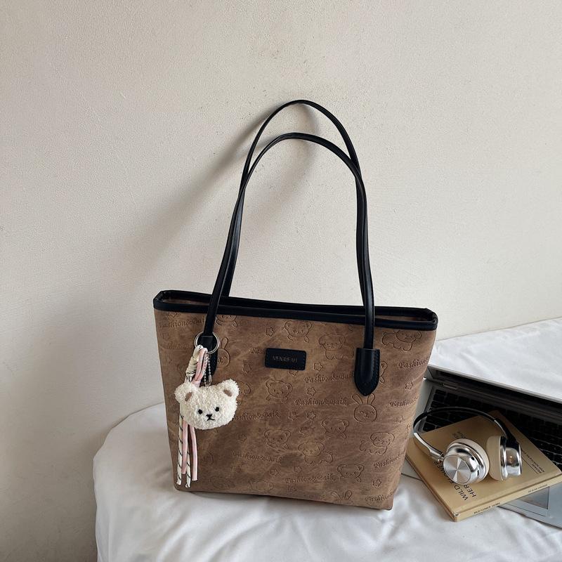 Fashion and leisure large-capacity tote bag women's 2025 autumn new simple foreign shoulder bag commuter women's bag