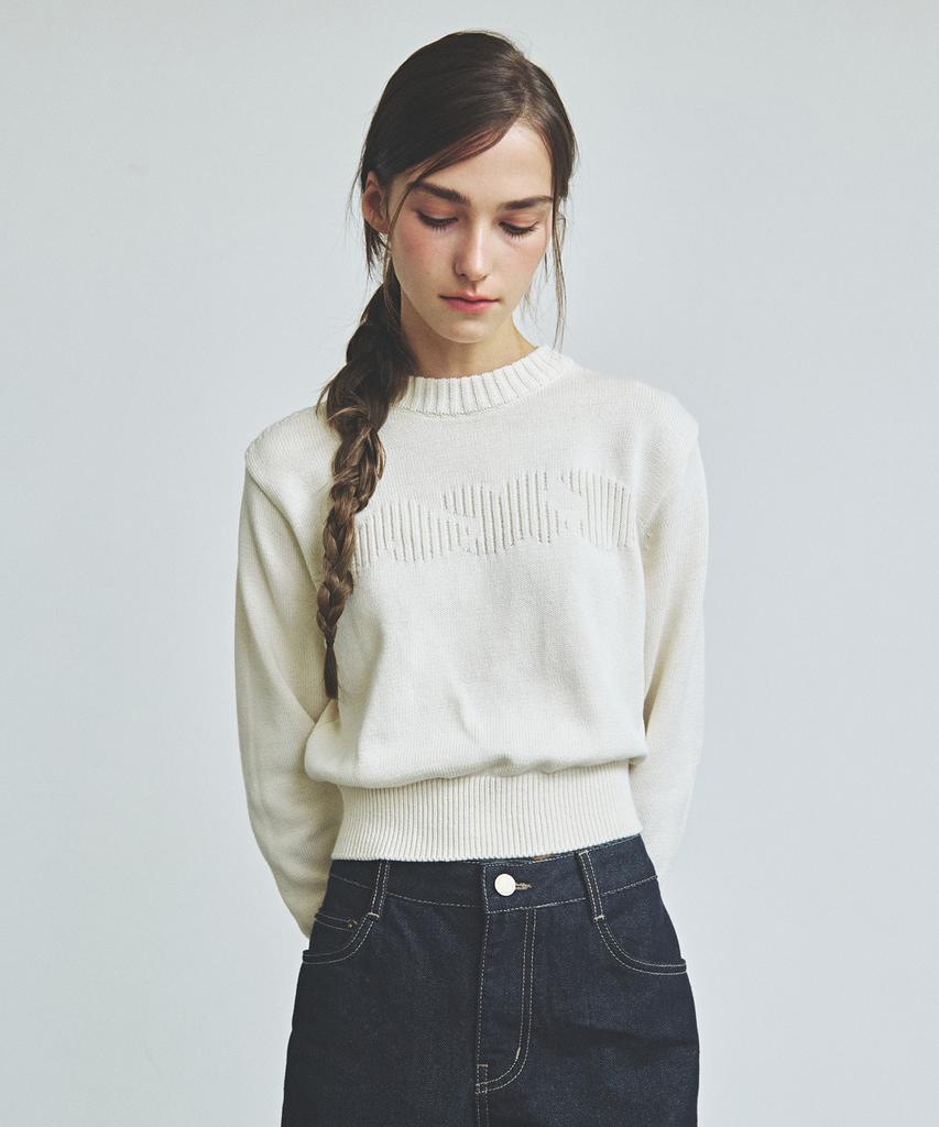 KNITTED (W) Minimal And Round Knit Ivory