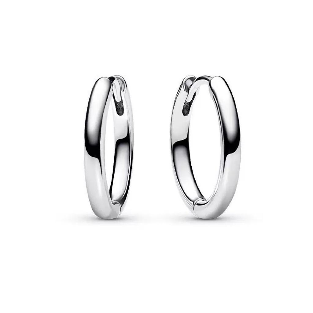 Circle Earrings Zircon Heart Earrings 100% S925 Pure Silver Women's Earrings Jewelry Suitable For Valentine's Day Gifts